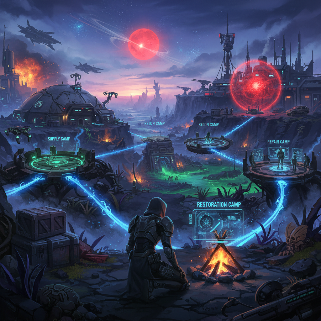 Stellar Blade: All Camp Locations and Their Functions Explained — illustration