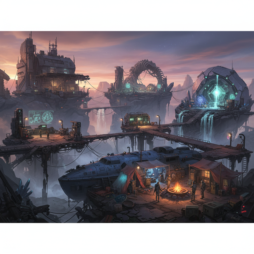 All Camp Locations in Stellar Blade's Xion Region — illustration